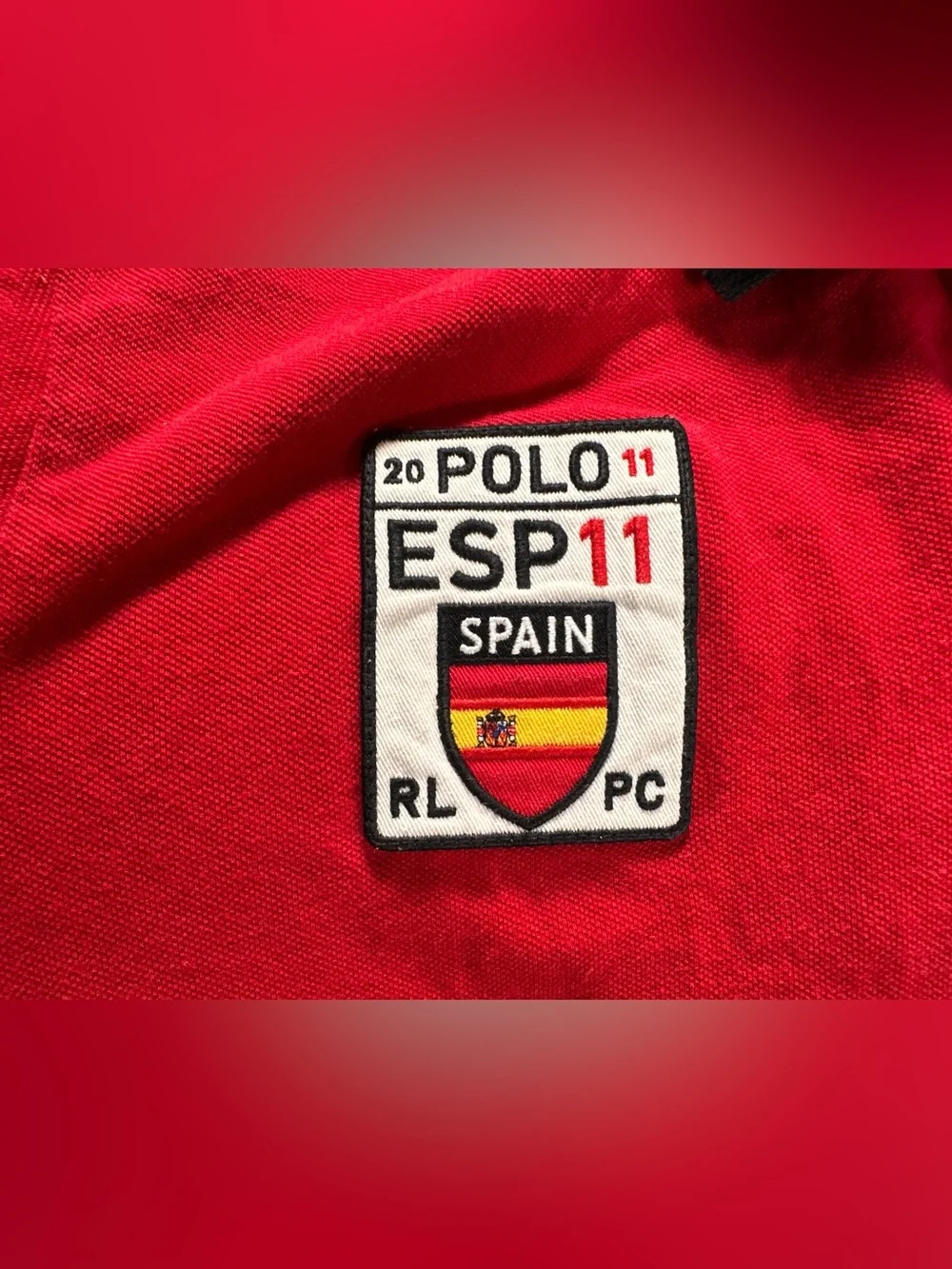 Polo Ralph Lauren Red Spain Big Pony Retro Chief Keef Rare 2XL RARE #10 HTF
